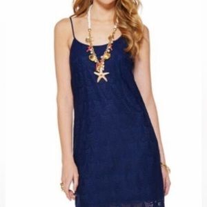 Lilly Pulitzer Dellaria Dress Navy Small